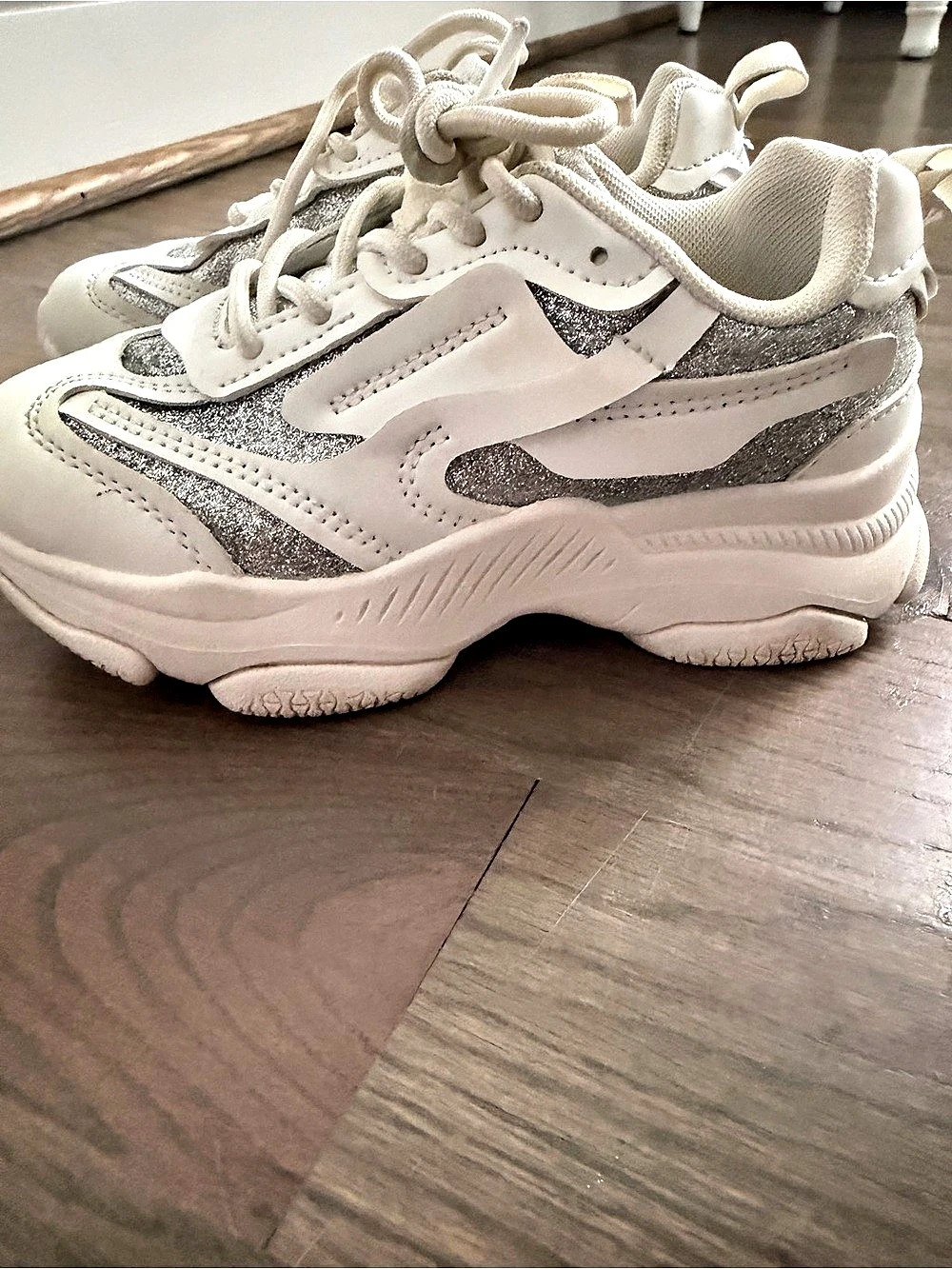 Dream Paris Glitter Panel Chunky Sneakers US 12
